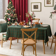 Load image into Gallery viewer, Christmas Holiday Tablecloth American Red Simple Plaid Table Mat Hotel Coffee Table Cloth Decorative Tablecloth
