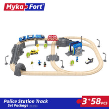 Load image into Gallery viewer, DIY Wooden Track Thomas Game Pack Children's Educational Wooden Building Blocks Assembled Compatible with Magnetic Train
