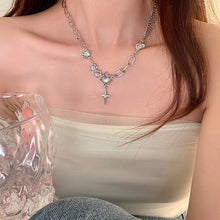 Load image into Gallery viewer, INS Style Titanium Steel Double-Layer Necklace Hip Hop Men's and Women's T-shirt Accessory Chain
