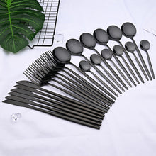 Load image into Gallery viewer, Stainless Steel Tableware Portugal Steak Knife and Fork Portable Ins Hotel Western Style Golden Western Food Knife and Fork
