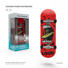 Load image into Gallery viewer, Wooden Fingerboard Complete Set 5 Layer Maple Wood Deck Bearing Wheels Alloy Truck Finger Skate Board Mini Skateboard Kid Toys
