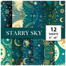 Load image into Gallery viewer, 12Pcs Tarot Star Sky Background Paper Diy Fantasy Universe Art Material Paper
