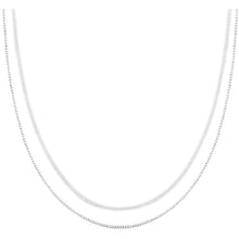 Load image into Gallery viewer, Simple Style Personalized Double Layer Snake Bones Chain Titanium Steel Necklace for Women Clavicle Chain Accessories
