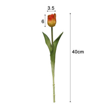Load image into Gallery viewer, 5PCs PE Feel Tulip Artificial Flowers Desktop Simulation Flower
