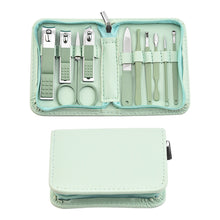 Load image into Gallery viewer, Stainless Steel Nail Clippers Manicure Set Nail Art Pedicure Scissors Tool Zipper 22 Pcs Set Fingernail Maintenance Kit
