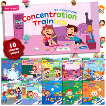 Load image into Gallery viewer, 20 Volumes Sticker Book Concentration Potential Development Stickers Children Enlightenment Baby Books for Early Education
