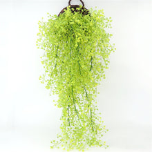 Load image into Gallery viewer, 5PCs Simulation Green Plant Forsythia Wall Hanging Plant Hanging HANAFUJI Simulation Hanging Basket Plant
