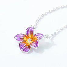 Load image into Gallery viewer, Women's Necklace Violet 925 Silver Purple Gradient Choker  Gift for Girls
