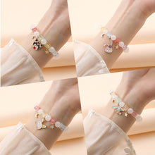 Load image into Gallery viewer, Small Commodity Bracelet Ornament Korean Style Fresh Sweet Clow M Crystal String Beads Children Student Bracelet Female

