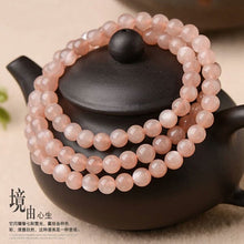 Load image into Gallery viewer, Natural Golden Sand Sunstone Multi-Circle Bracelet Orange Yellow Moonstone Sunstone Crystal Stone Three Circles

