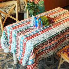 Load image into Gallery viewer, Bohemian Tablecloth Rectangular Coffee Table Cover Cloth Ethnic Printed Party Tablecloth Camping Picnic Cushion
