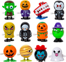 Load image into Gallery viewer, Halloween Wind-up Toy Suit Movable Winding with Eyes Jumping Ghost Tooth Witch Witch Gift
