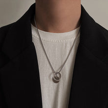 Load image into Gallery viewer, Titanium Steel Double-Layer Necklace Women's All-Matching Graceful Sweater Chain Design Sense Advanced Clavicle Chain
