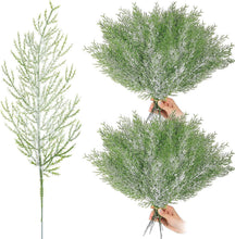 Load image into Gallery viewer, 12pcs/Set Artificial Pine Branches Fake Green Plants Pine Leaf DIY Garland Crafts Christmas Ornamental Flower

