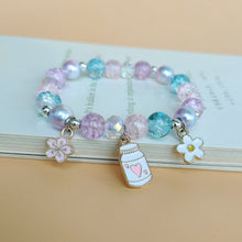 Load image into Gallery viewer, Cute Cartoon My Melody Children's Beaded Crystal Female Couple Student Girlfriends Gift Color Bracelet Accessories
