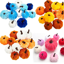 Load image into Gallery viewer, Simulation pumpkin, flannel pumpkin ornament Halloween Thanksgiving home decoration pumpkin
