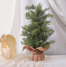 Load image into Gallery viewer, 50cm Christmas Tree Artificial Pine and Cypress Trees Desktop Layout Ornament Decoration Supplies
