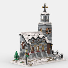 Load image into Gallery viewer, MOC-58208 Christmas Winter Series Winter Chapel Building Compatible Assembly Educational Building Blocks Toy
