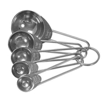 Load image into Gallery viewer, Five-Piece Set Measuring Spoon with Scale Stainless Steel Measuring Spoon Brown Small Measuring Spoon Suit

