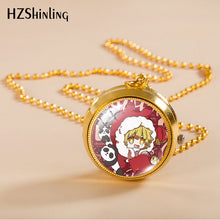 Load image into Gallery viewer, Rotating Pocket Watch Pocket Watch Male and Female Students Ornament Two-Dimensional Animation Necklace Pocket Watch
