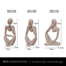 Load image into Gallery viewer, Abstract Mini Figure Sculpture Resin Decorations Home Living Room TV Cabinet Table Decoration Crafts
