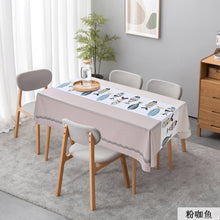 Load image into Gallery viewer, Home Tablecloth Disposable Oil-Proof PVC Home Rectangular Table Mat Coffee Table Tablecloth
