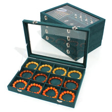 Load image into Gallery viewer, Jewelry Display Box Flip with Lid Transparent Jewelry Box Necklace Ring Storage Box
