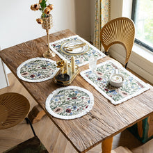 Load image into Gallery viewer, Tassel round flower placemat table towel kitchen table cloth decoration dining room long table mat
