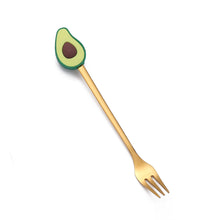 Load image into Gallery viewer, Fruit Fork Cute Children's Tableware Watermelon Spoon Doll Cake Dessert Fork Stainless Steel Coffee Spoon
