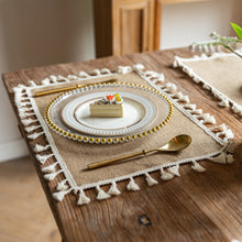 Load image into Gallery viewer, Western-Style Placemat Japanese Style Simple Home Jute Woven Insulation Mat
