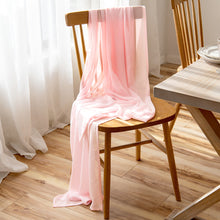 Load image into Gallery viewer, Chiffon table runner white wedding simple hotel table Party party decoration tablecloth Table Runner
