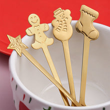 Load image into Gallery viewer, Small Spoon Snowman Spoon Nordic Style Tableware Gift Spoon Gift Box Christmas Gift Box
