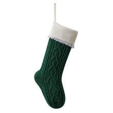 Load image into Gallery viewer, Christmas party decorations wool socks Christmas candy bag pendant love fringed socks
