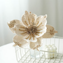 Load image into Gallery viewer, 2pcs Christmas decoration flower simulation magnolia Christmas tree decoration accessories
