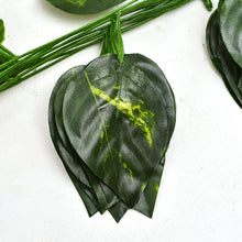 Load image into Gallery viewer, 3PCs Artificial Rattan Vines Artificial Green Leaf Grape Leaves Decorative Rattan
