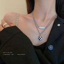 Load image into Gallery viewer, Titanium Steel Black Love Pendant Necklace Jewelry Pendant Set Decorative Jewelry
