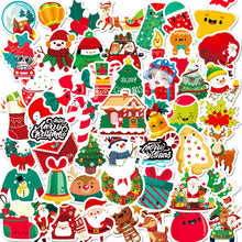Load image into Gallery viewer, 50 Christmas Stickers New Santa Claus Stickers Snowflake Decoration Scene Sticker Decoration
