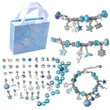 Load image into Gallery viewer, Ocean Blue Crystal Bracelet Children's Set DIY Retro Bracelet Exquisite

