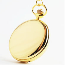Load image into Gallery viewer, Flip Vintage Pocket Watch Necklace Quartz Pocket Watch Pocket Watch Glossy Pocket Watch
