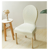 Load image into Gallery viewer, Round Back Chair Cover Elastic Seat Cover Dining Chair Protective Cover
