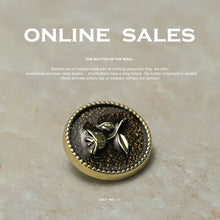 Load image into Gallery viewer, 5pcs/set Metal Button Rose Suit Coat Overcoat Sweater Decoration Button
