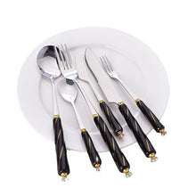 Load image into Gallery viewer, Stainless-Steel Knife and Fork Set Western Tableware Household Steak Knife, Fork and Spoon Gift Set
