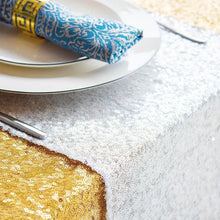 Load image into Gallery viewer, 30 * 275cm Sequin Table Flag Wedding Wedding Birthday Christmas Party Party Tablecloth Decoration Table Runner
