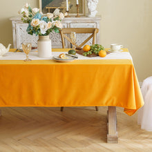 Load image into Gallery viewer, Solid Color Western Restaurant Tablecloth Rectangular Waterproof Soft Tablecloth Simple Fabric Conference Tablecloth
