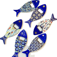 Load image into Gallery viewer, Beverage Bottle Opener Fish Shape Refridgerator Magnets Relief Texture Gilding Crafts

