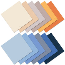Load image into Gallery viewer, 12 Sheets/Pack Blue Orange Macaron Morandi Notebook Material Paper 6-Inch Handmade Origami Background Paper
