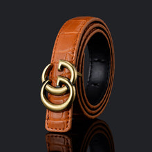 Load image into Gallery viewer, Pattern Fashion Men's and Women's Belt Business Smooth Buckle Pant Belt
