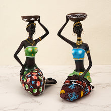 Load image into Gallery viewer, Candlestick Retro Figure Resin Crafts Home Bedroom Desktop Decoration European Simple Decoration
