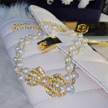 Load image into Gallery viewer, Women's Necklace Bow Pearl Choker  Gift for Girls
