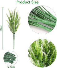Load image into Gallery viewer, 10PCs Artificial Flowers Lavender Flower Outdoor UV-Proof Imitation Plastic Plant Fake Flower
